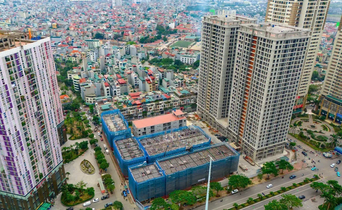 Bản đồ quy hoạch tổng thể Dự án The Charm Ha Dong với các tuyến đường chính và tiện ích xung quanh, so sánh với Hausman FLC của kygoibatdongsan, tel: 0838919648