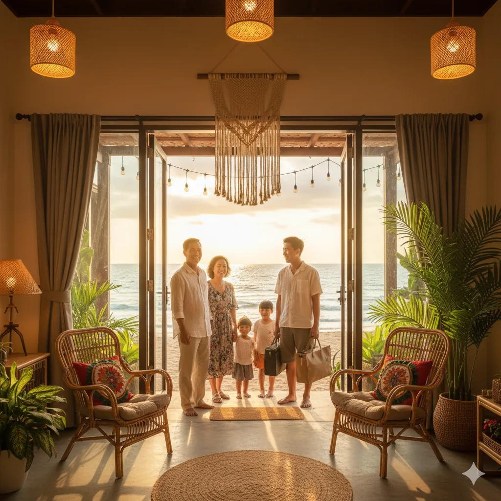 Ảnh minh họa lợi nhuận từ bất động sản nghỉ dưỡng với nhà đầu tư trung niên thành công.