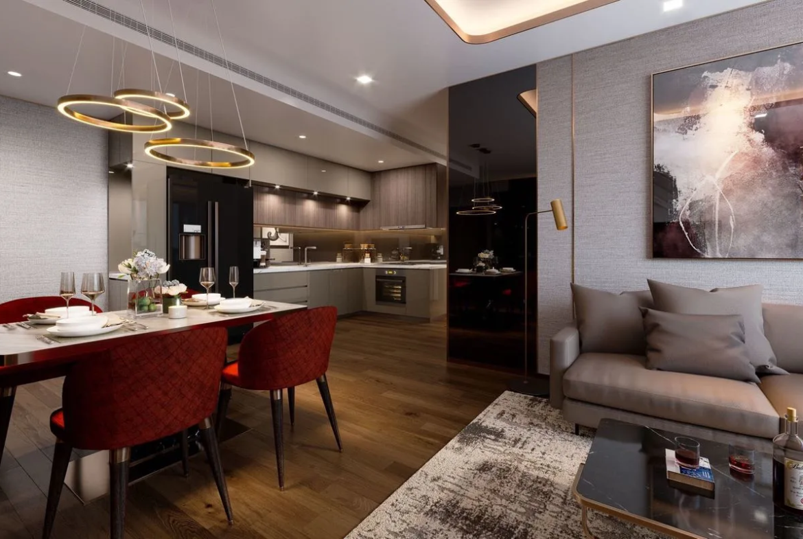 Phòng tắm căn hộ mẫu An Bình Homeland hiện đại, nội thất cao cấp, thiết kế tối giản.