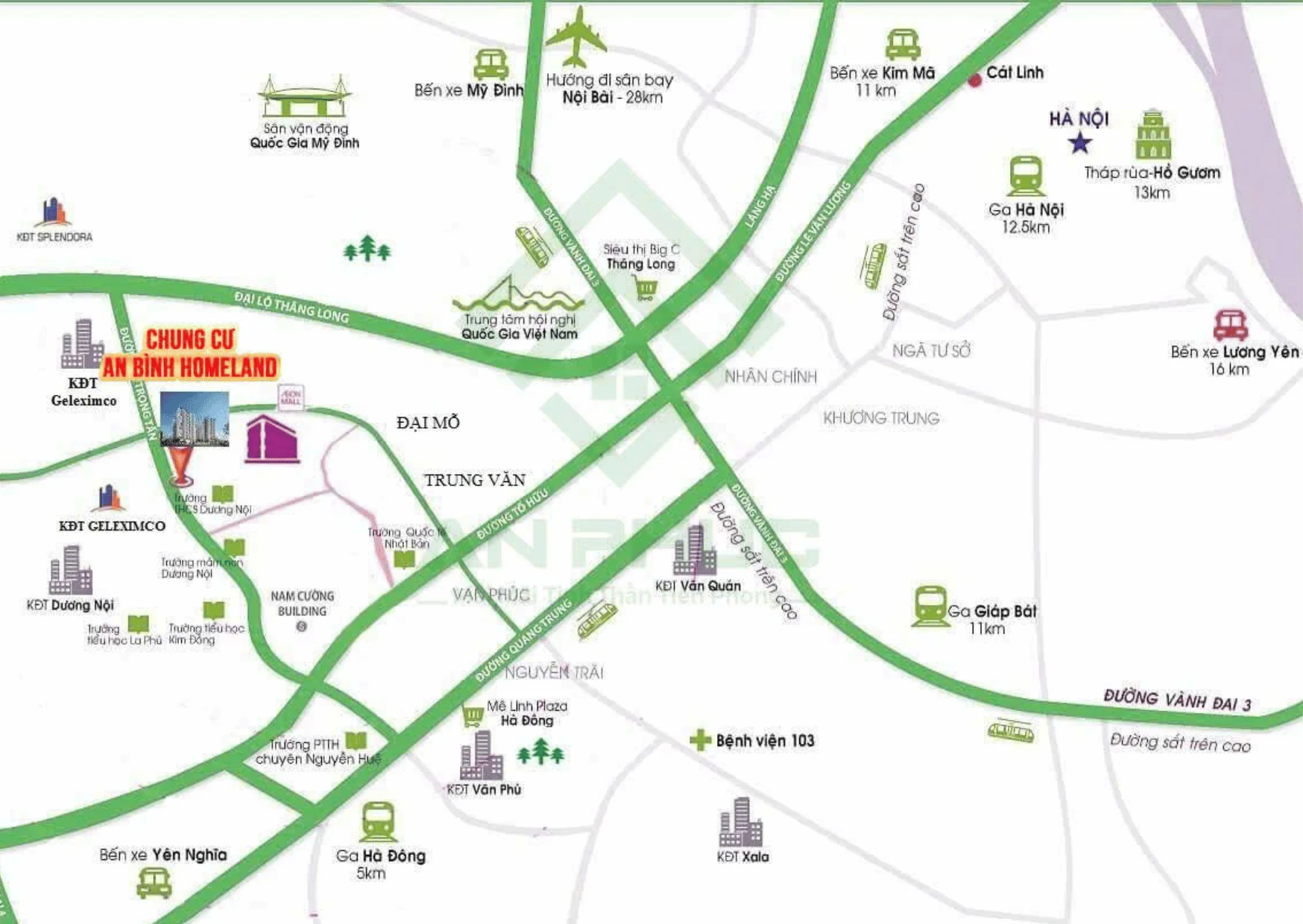 Chung cư An Bình Hà Đông liền kề ga Metro, thuận lợi cho cư dân di chuyển