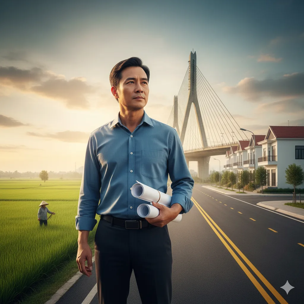 Nhà đầu tư bất động sản Việt Nam khảo sát đất nền ven đô với tầm nhìn dài hạn