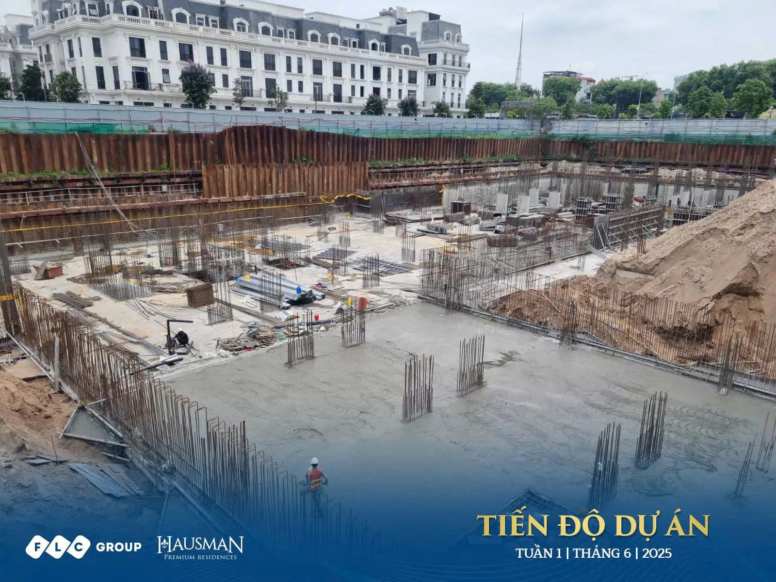 Tiến độ Hausman FLC mới nhất (10/2025): công trường, giấy phép 7 Công trường Hausman FLC đang tiến hành đổ bê tông sàn móng tháng 6/2025, minh chứng cho sự minh bạch tiến độ. Thông tin chi tiết tại Kygoibatdongsan 0838919648.