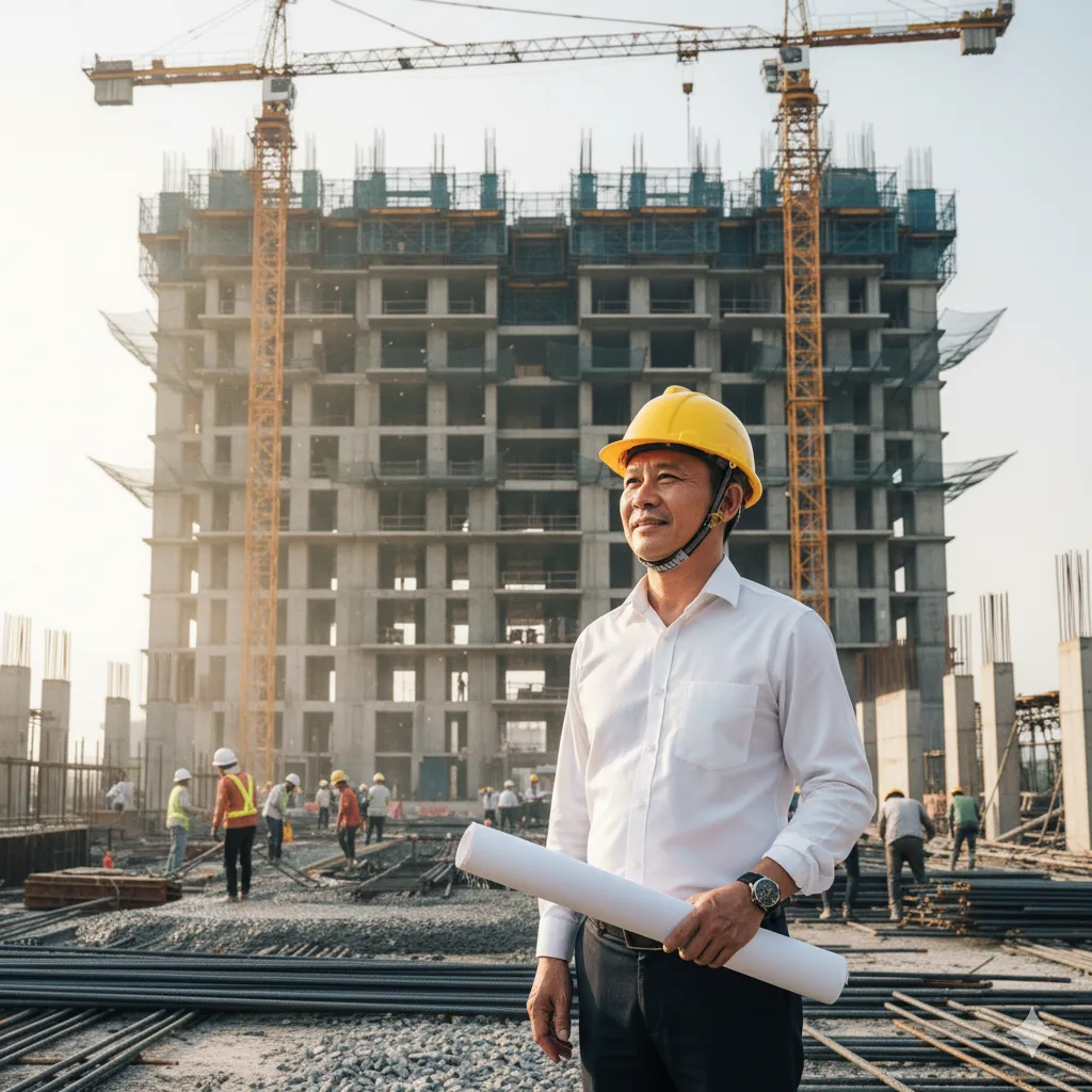 Hình ảnh thực tế tiến độ An Bình Homeland đang xây dựng