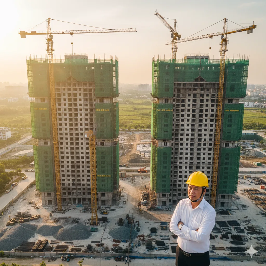 Nhà đầu tư khảo sát tiến độ An Bình Homeland tại Hà Đông