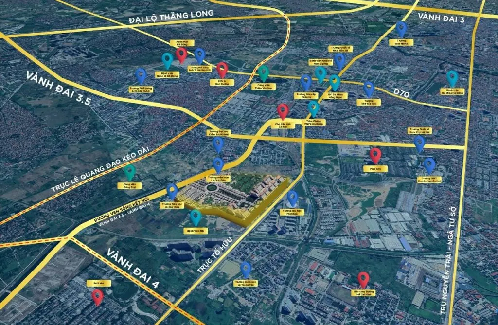 Đường nội khu rộng rãi tại Solasta Mansion