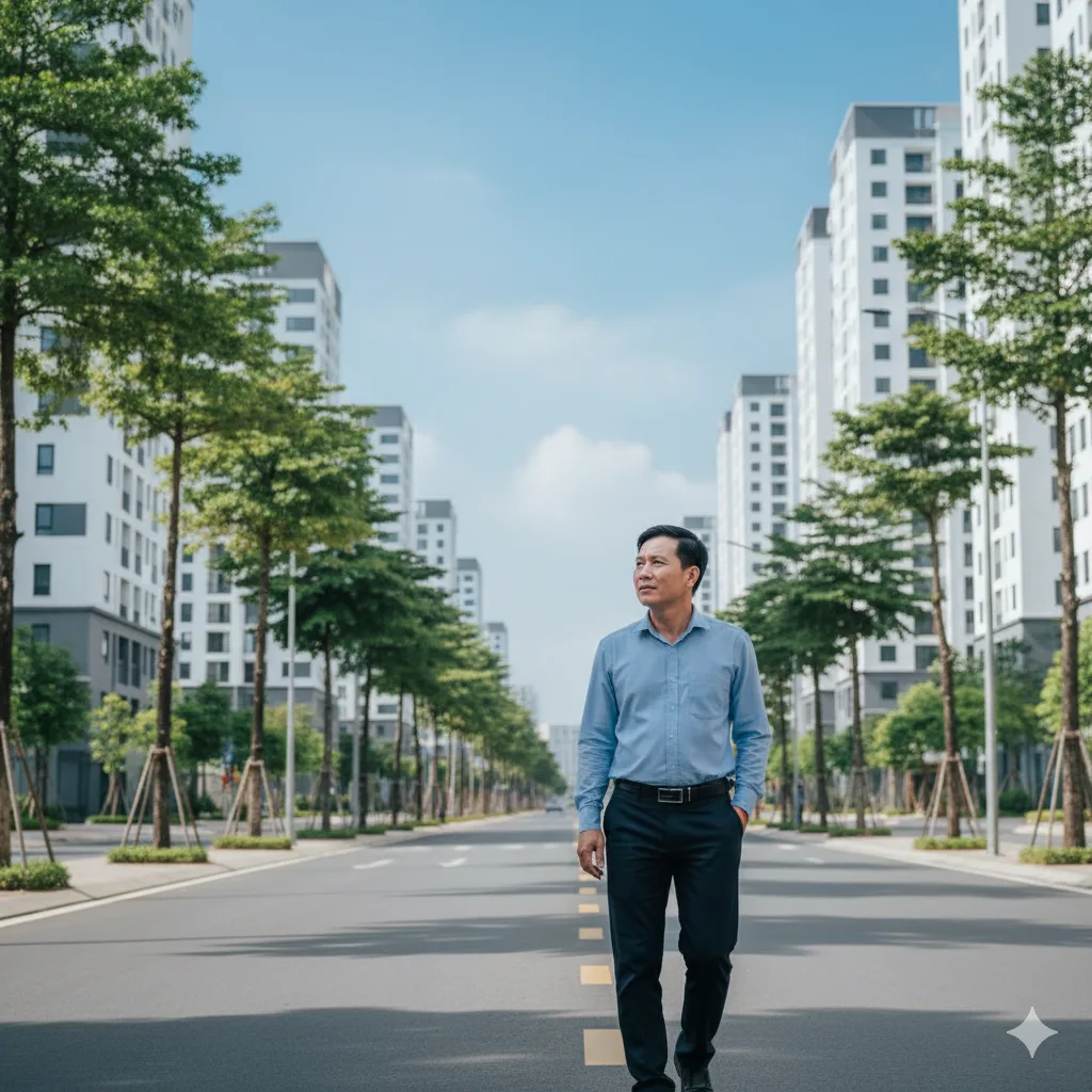Cảm nhận vị trí An Bình Homeland yên bình giữa công viên và hồ điều hòa khu Dương Nội.