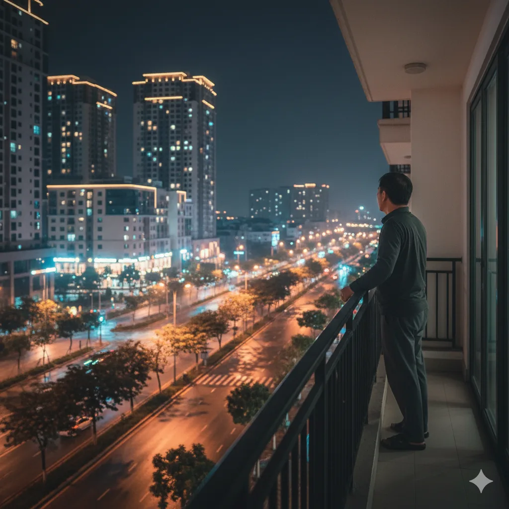 Hoàng hôn trên vị trí An Bình Homeland, điểm kết nối vàng của khu Tây Hà Nội.