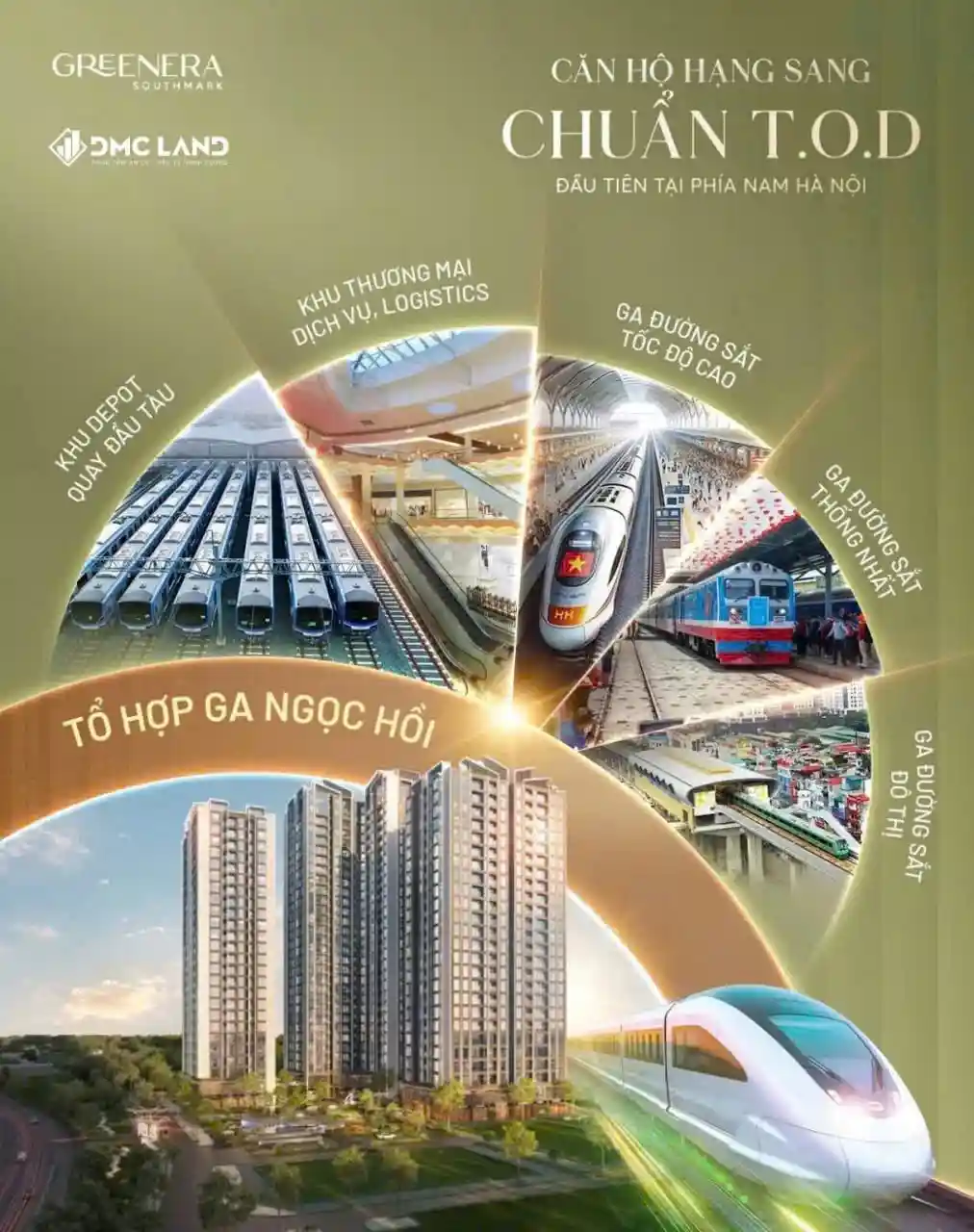 Greenera Southmark – Dự án căn hộ hạng sang chuẩn mô hình T.O.D gắn liền với mạng lưới Metro đô thị