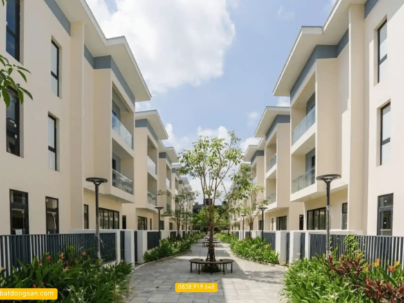 Sơ đồ mặt bằng phân lô chi tiết biệt thự An Quý Villa trong lõi khu đô thị Dương Nội.