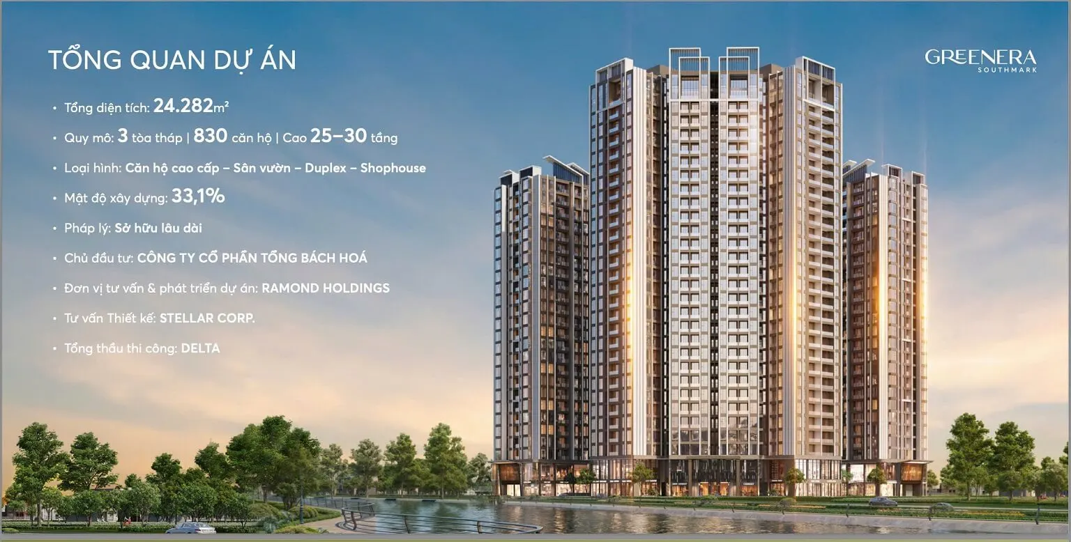 Sơ đồ mặt bằng tổng thể các tòa căn hộ Ivy, Lavis và Seren tại dự án Greenera Southmark
