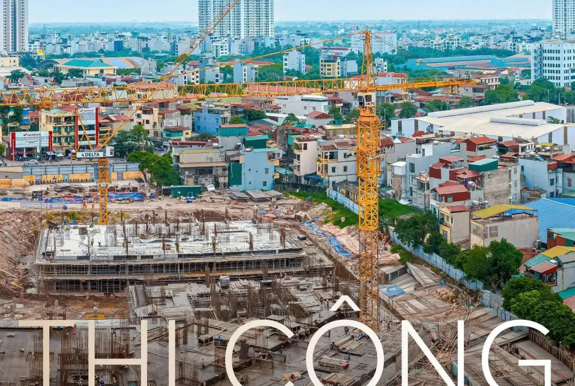 Hình ảnh thực tế tiến độ thi công công trường dự án Greenera Southmark mới nhất.