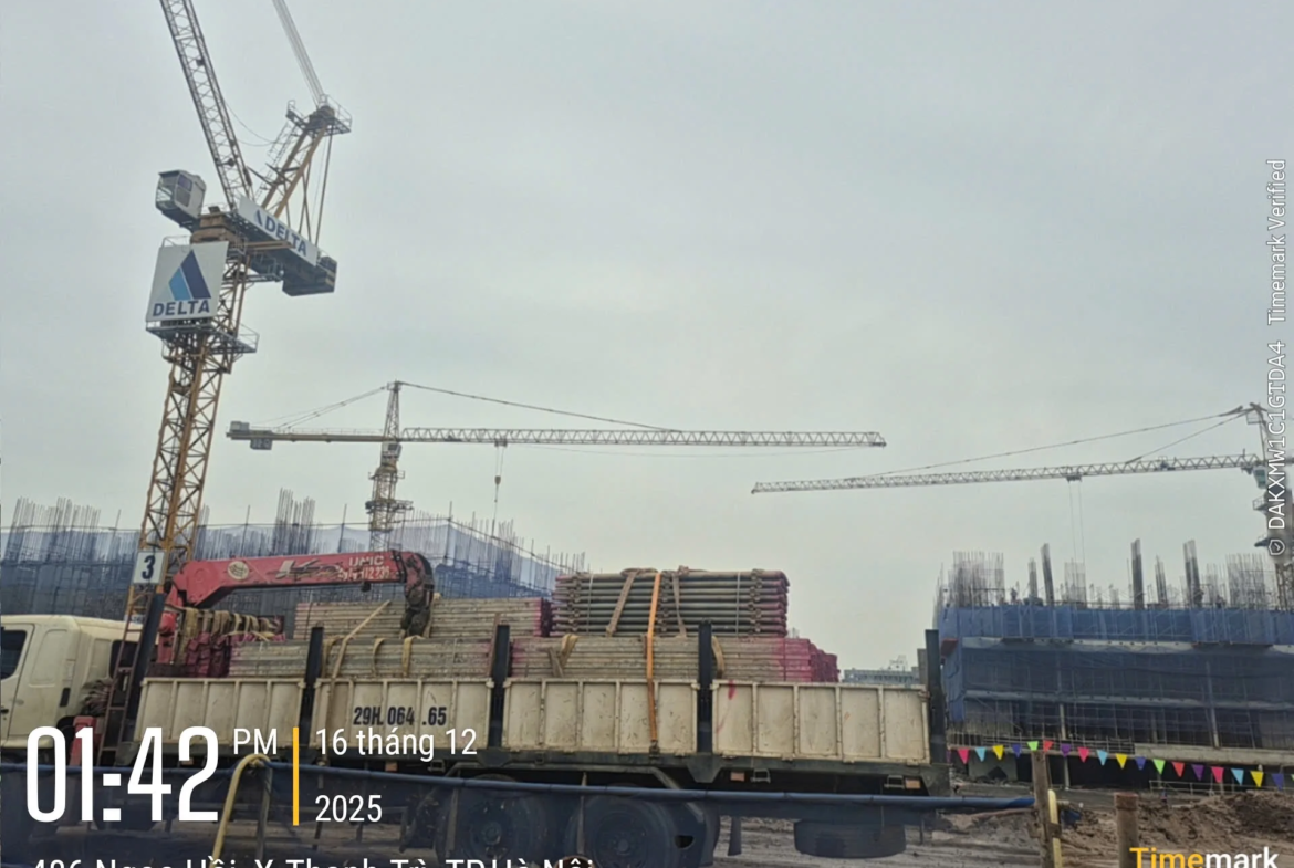 Cập nhật tiến độ thi công thực tế mới nhất của dự án Greenera Southmark Thanh Trì