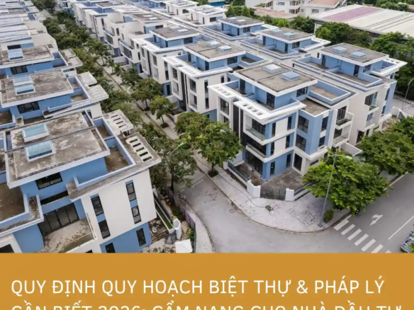 Bản đồ quy hoạch chi tiết 1/500 toàn khu biệt thự Nam Cường Dương Nội mới nhất 2026
