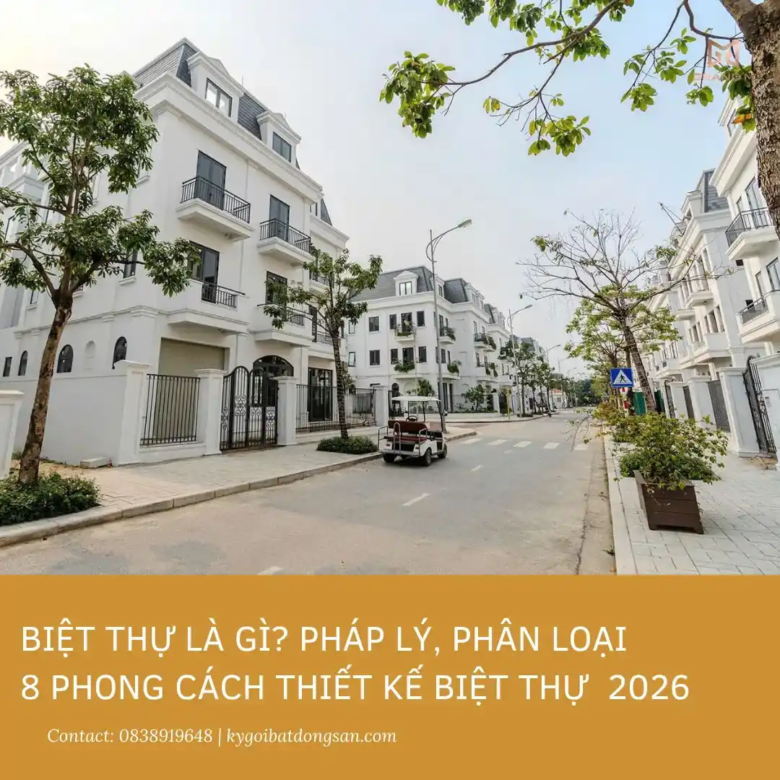 Biệt thự là gì? Cẩm nang Pháp lý, Phân loại & 8 Phong cách Thiết kế Biệt thự thịnh hành 2026