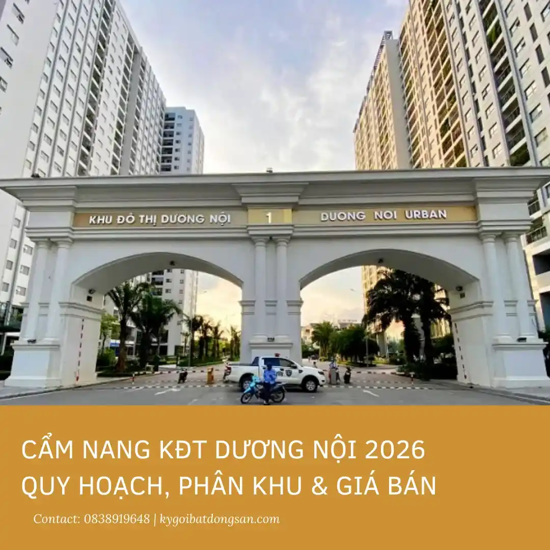 Cổng chào dự án Khu đô thị Dương Nội Nam Cường mới nhất 2026