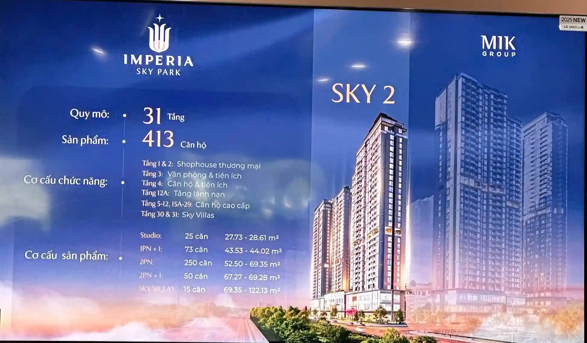 Tổng quan quy hoạch phân khu HH3 dự án Imperia Sky Park Nam An Khánh các dòng sản phẩm