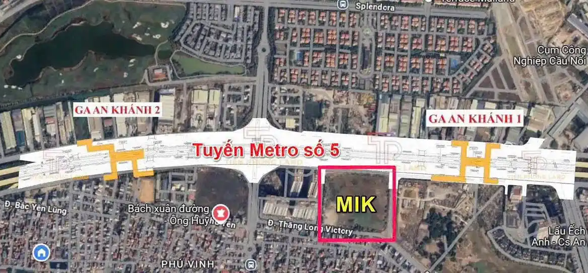 Vị trí Tuyến Metro số 5 sát vách dự án Imperia Sky Park Nam An Khánh - Hotline 0838919648