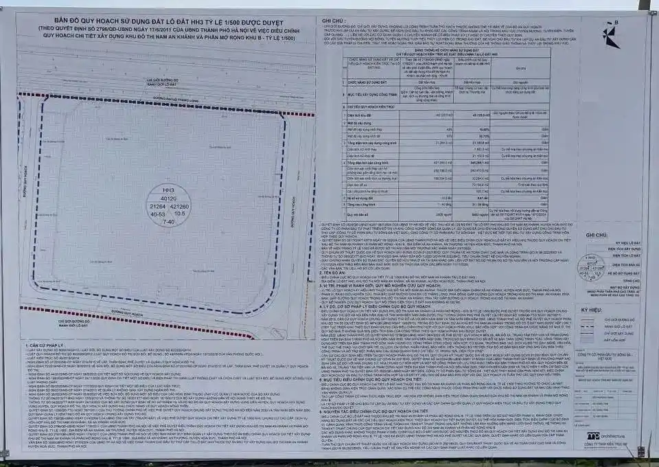 Pháp lý dự án Imperia Sky Park: Bản vẽ quy hoạch xây dựng chi tiết 1/500