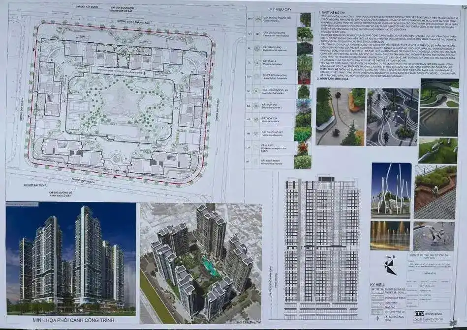 Bản đồ quy hoạch 1/500 chi tiết dự án Imperia Sky Park Nam An Khánh