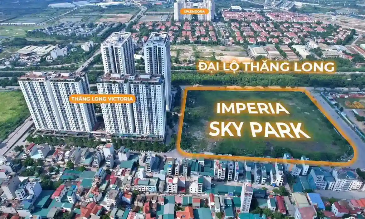 Vị trí kim cương dự án Imperia Sky Park trên bản đồ quy hoạch Nam An Khánh