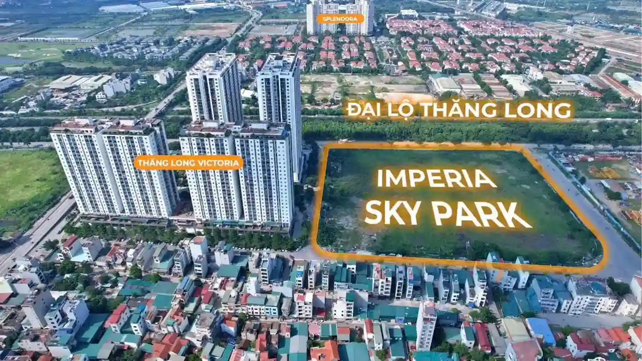 Vị trí kim cương dự án Imperia Sky Park trên bản đồ quy hoạch Nam An Khánh