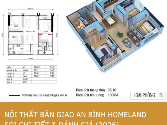 Đánh giá chi tiết danh mục bàn giao nội thất An Bình Homeland cập nhật năm 2026.