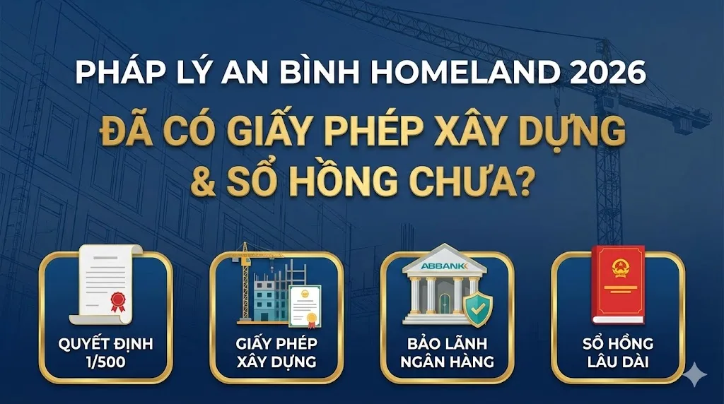 Pháp lý dự án An Bình Homeland 2026 minh bạch cam kết sổ hồng lâu dài và bảo lãnh ngân hàng.