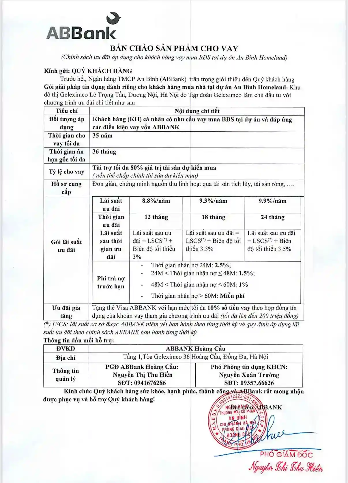 Hình ảnh tổng quan chính sách bán hàng An Bình Homeland tháng 3/2026 với biểu tượng ngân hàng ABBank, tập đoàn GELEXIMCO, thông tin căn hộ, tiền mặt, máy tính và tài liệu trên kẹp hồ sơ.