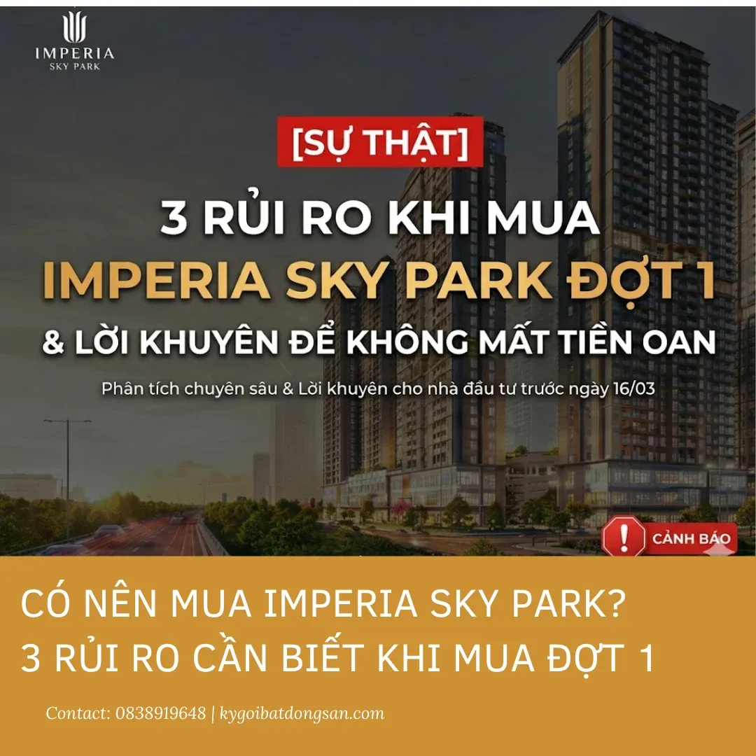 Phối cảnh dự án tổng quan để khách hàng đánh giá có nên mua Imperia Sky Park hay không?