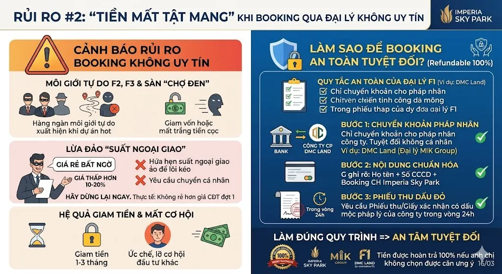 Chuyên gia Đức Nguyễn phân tích 3 rủi ro cốt lõi để giúp khách hàng quyết định có nên mua Imperia Sky Park đợt 1 hay không